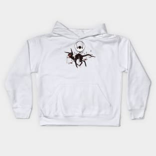 Cute Spooky Black Cat Kids Hoodie